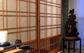This is a different view of the same set of shoji screens with the open 'transom' area.