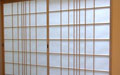 These shoji screens have a kumiko pattern based on the Fibonnaci numerical sequence.
